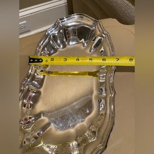Vintage Silver Plated Oval Dish Tray